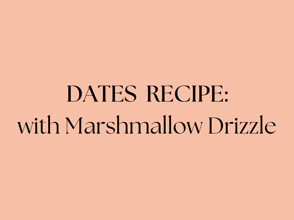 How to Make Delicious Dates with a Delightful Marshmallow Drizzle